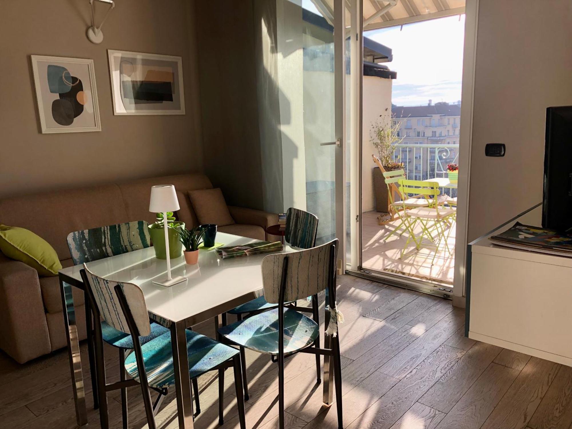 شقة Attico Ellen Terrazza Con Vista تورينو المظهر الخارجي الصورة